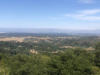 Views of the Bay from above Palo Alto