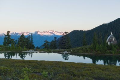 Elfin lakes with less fog this time