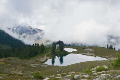 Arrival at Elfin Lakes