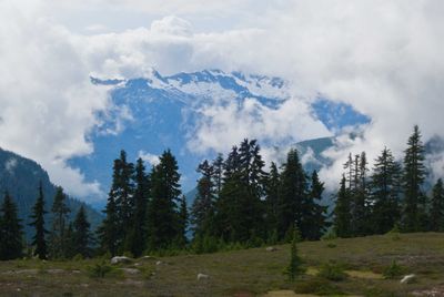 The cloud cover slowly lifted as the day continued